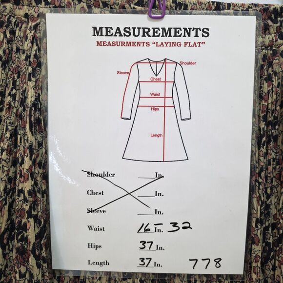 VTG Leena New York Studio Cotton Broomstick Maxi Skirt Boho Sz 18 India Boho - Picture 9 of 12